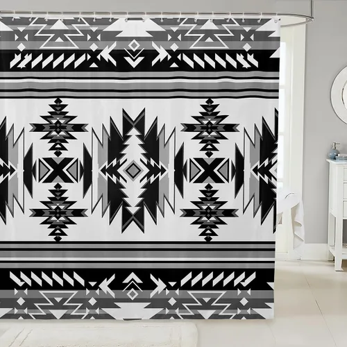 Miniatura 22 de Lindas cortinas de ducha para niños, cortinas rústicas de gallina, decoración de dormitorio de niñas y adultos, girasoles animales, plantas