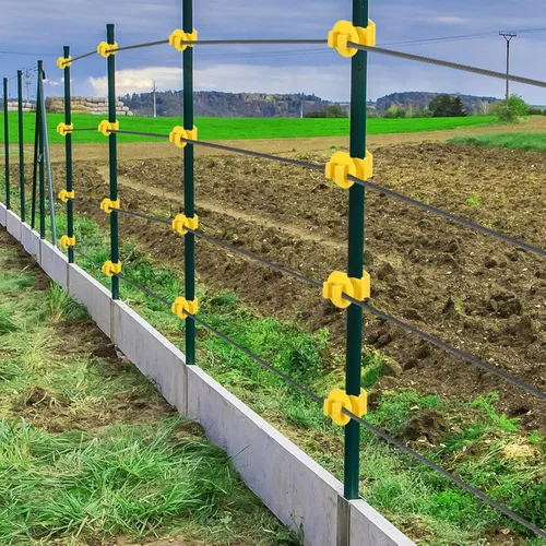 Miniatura 6 de Geiserailie Aisladores de poste en T, 8 unidades, alambre más corto, ajuste cómodo, clips para postes en T, aislantes para agricultura y ganaderos