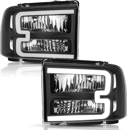 Miniatura 14 de TUSDAR Juego de montaje de faros delanteros para Ford F250 F350 F450 F550 Super Duty 2005-2007 / Ford Excursion 2005 lado del conductor
