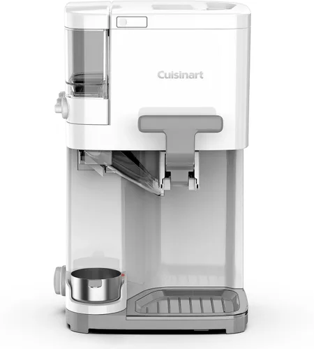 Cuisinart Máquina de Helado Suave- Mix It In Máquina de Helado para Yogur Congelado, Sorbete, Gelato, Bebidas 1.5 Cuartos de Galón, Blanco, ICE-48