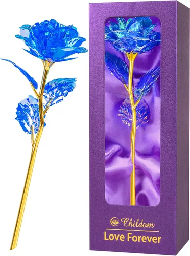 Miniatura 10 de Esta rosa con los colores del arcoíris y una base con la palabra Love es un regalo único para cumpleaños o Día de la Madre para madres, futuras