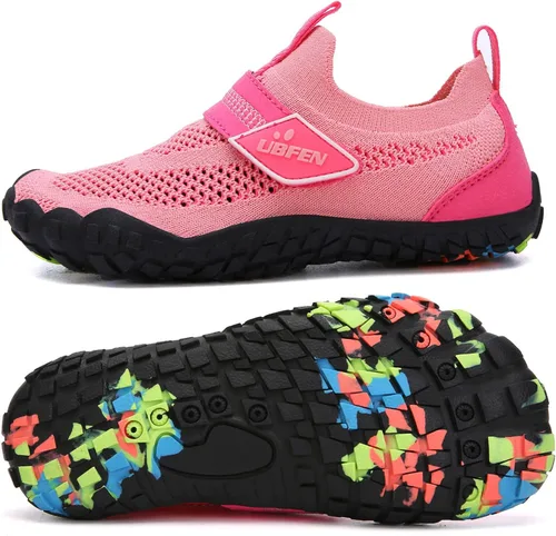UBFEN Zapatos de agua para niños y niñas, de secado rápido, ligeros, calcetines acuáticos para niños pequeños y grandes, zapatos de natación