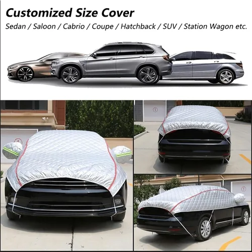Miniatura 5 de Protector de granizo para automóvil, compatible con Tesla Modelo 3, cubierta impermeable para todo tipo de clima, cubierta exterior de protección