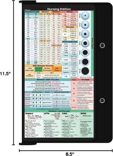 Miniatura 5 de WhiteCoat® Clipboard - Edición para Enfermería (Negro, Doble Pliegue)