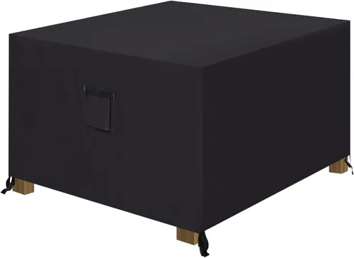 Miniatura 8 de ABCCANOPY Funda para otomana de patio, impermeable, resistente a los rayos UV, a prueba de polvo, fundas protectoras para muebles de césped, 28 x 28