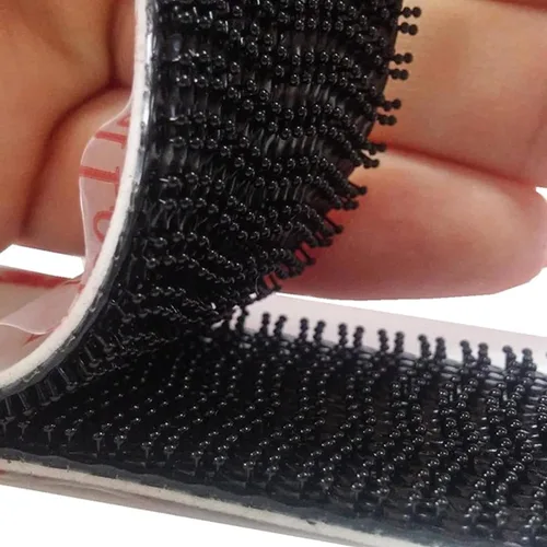 Miniatura 7 de Cierre resellable de doble bloqueo SJ3550 1"x 1" 6 piezas, cinta adhesiva de gancho en forma de hongo de uso pesado para montaje de soporte EZ Pass