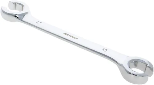 Miniatura 37 de Utoolmart Llave de tuerca de destello, 0.945 in x 1.063 in, doble extremo abierto, acero de alto carbono chapado en cromo espejo, para mantenimiento