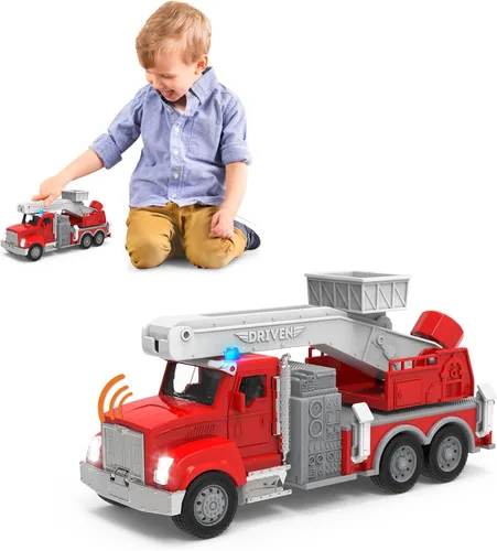 Miniatura 28 de DRIVEN by Battat Camión volquete micro - Camión volquete de juguete con luces, sonidos y piezas móviles para niños de 3 años en adelante