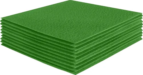 Miniatura 201 de FabricLA Hojas de fieltro acrílico para manualidades, cuadrados de fieltro precortados suaves de 4 x 4 pulgadas (3.9 in x 3.9 in), utiliza hojas