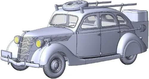 Miniatura 8 de Roden 818-1/35 - Ford V8-G81A Funkwagen, Maqueta de plástico