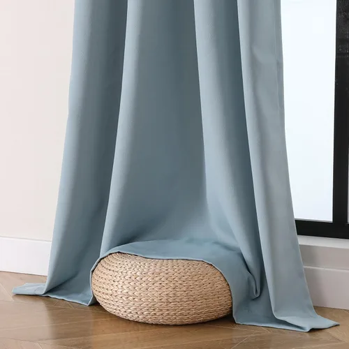 Miniatura 9 de Flyfun - Cortinas opacas con ojales para dormitorio y sala de estar, juego de 2 paneles, con aislamiento térmico, cortinas de oscurecimiento