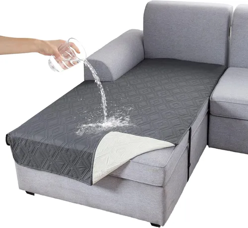 Miniatura 25 de Genina Juego de 2 Fundas de Reposabrazos para Sofá 100% Impermeables, Fundas para Reposabrazos de Sofá, Sillón, Protectores Antideslizantes