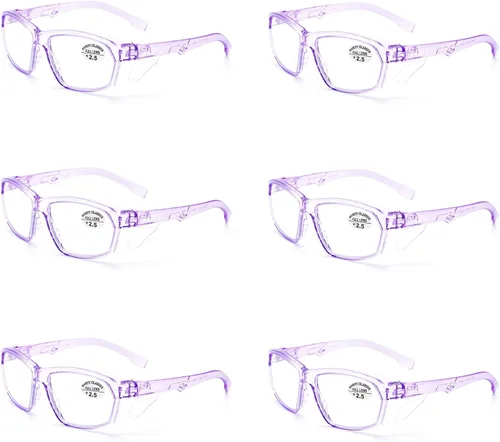 Miniatura 26 de ProtectX Elegantes gafas de seguridad antivaho y resistentes a los arañazos, gafas de protección UV, lentes de bloqueo de luz azul para hombres