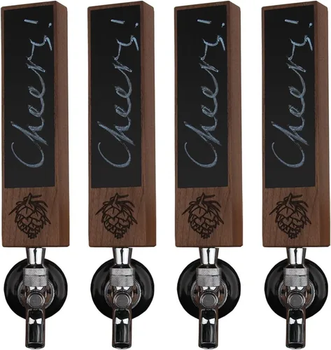 Miniatura 7 de Manijas grandes de madera para tocar, mango de roble para manualidades, 10 pulgadas, para todos los amantes de la cerveza en estilo alto