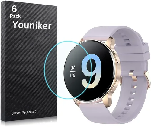 Paquete de 6 protectores de pantalla de reloj I50 de 1.32 pulgadas compatibles con Iaret Smartwatch I50 de 1.32 pulgadas, protectores de pantalla