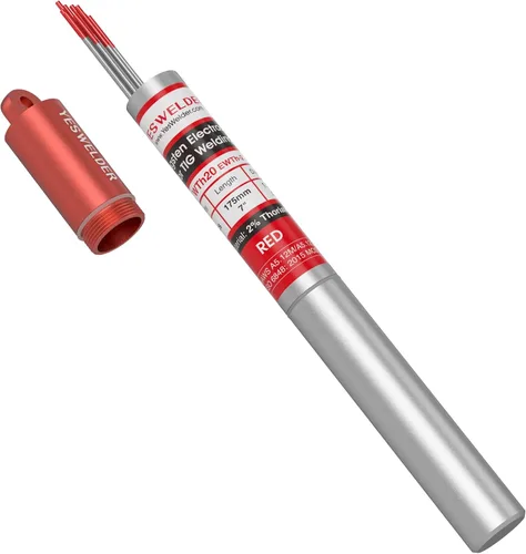Miniatura 20 de YESWELDER - Electrodo de tungsteno para soldadura TIG, ceriado al 2%, de 1/16 x 7 pulgadas (gris, WC20/EWCe-2), paquete de 10
