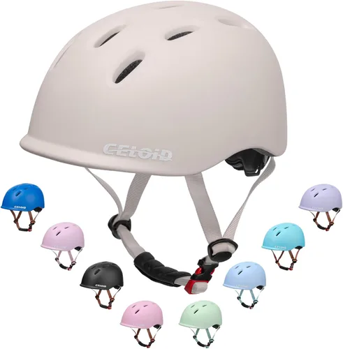 Miniatura 9 de Casco de bicicleta para niños, cascos para niños pequeños para edades 5-8-9-10-12-14-16 años, jóvenes niños y niñas, casco ajustable para niños Negro
