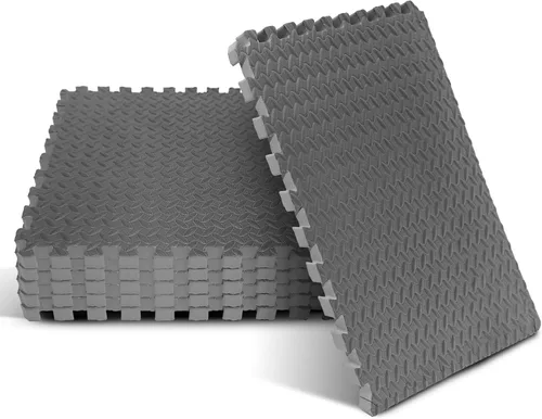 Miniatura 20 de Yes4All 24SQFT-120SQFT - Tapete de ejercicio de rompecabezas para gimnasio en casa, baldosas de espuma EVA entrelazadas con borde
