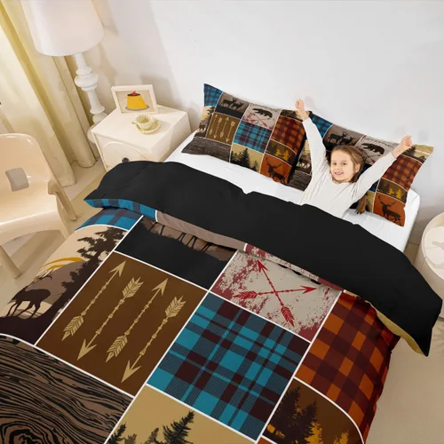 Miniatura 9 de Erosebridal Juego de ropa de cama con diseño de avión tamaño individual, funda de edredón con estampado de avión para niños, adolescentes y adultos