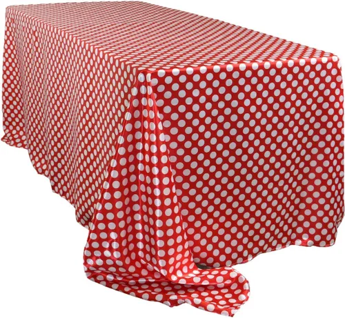 Miniatura 12 de YOUR CHAIR COVERS - Mantel rectangular de satén de 90 x 156 pulgadas - Manteles de mesa rectangulares de satén brillante blanco para mesas