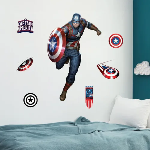 Miniatura 8 de Calcomanía de pared de Spider-Man de Marvel por Wall Palz, adhesivo de vinilo de 25' con interacción de realidad aumentada 3D, decoración temática