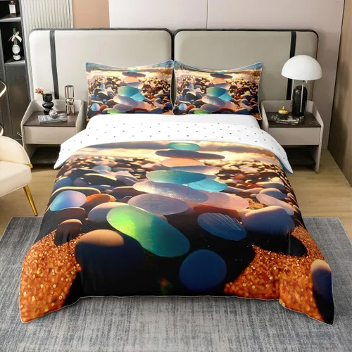 Miniatura 18 de jejeloiu Cute Mushroom Decor Duvet Cover 100% Cotton for Kids Boys Girls Twin Size Botanical Plants Bedding Set Cartoon Mushrooms Comforter Cover