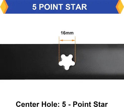 Miniatura 5 de Paquete de 2 cuchillas de repuesto para cortacésped Craftsman Husqvarna Poulan 127843 138498 138971 532127843 532138498 532138971, compatible