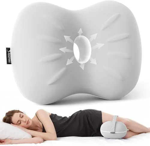 Miniatura 9 de Almohada de rodilla para personas que duermen de lado, almohada refrescante entre las piernas para dormir de lado, almohada de espuma viscoelástica