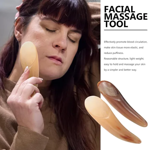 Miniatura 5 de FOMIYES Herramienta de raspado Gua Sha, raspadores de masaje, cuerno de buey, herramienta de masaje de raspado Gua Sha, gran herramienta