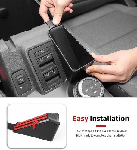 Miniatura 8 de JWWY Interior Storage Organizer Kit for 2021-2026 Ford Bronco 4-Door, Center Console Gear Shift Armrest & Door Grab Handle Storage Tray Bin