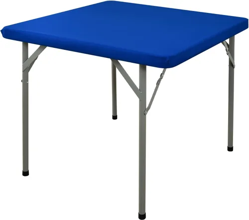 Miniatura 11 de Mantel Cuadrado Elástico Ajustable, Cubierta de Mesa de Poliéster Resistente al Viento, Mantel Resistente a Rayones y Lavable para Mesas Plegables