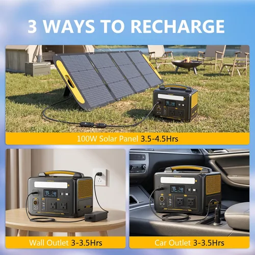 Miniatura 11 de VTOMAN Jump 600X Estación de Energía Portátil 600W, Generador Solar 299Wh Estación de Energía con Batería LiFePO4 con Arranque Rápido