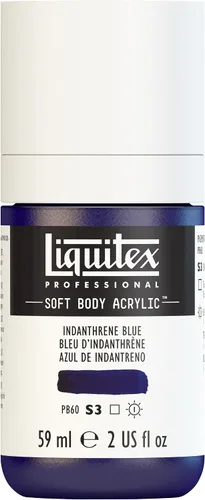 Miniatura 56 de Liquitex Professional Soft Body - Pintura acrílica, botella de 2 onzas (59 ml), blanco titanio Titanio Blanco