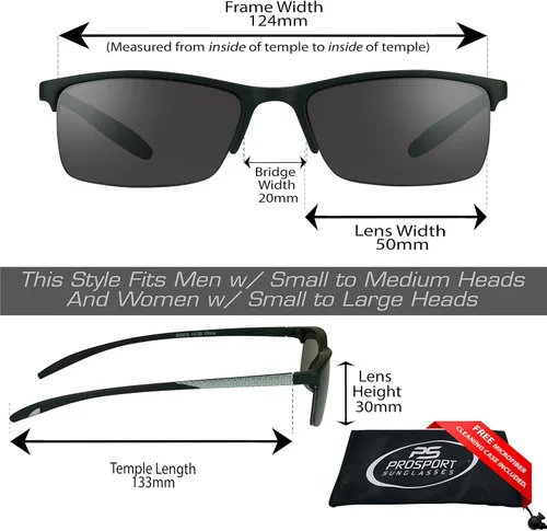 Miniatura 2 de proSPORT Gafas de lectura tintadas para lectores de gafas de sol semi sin montura cuadrada para hombres y mujeres, no bifocales