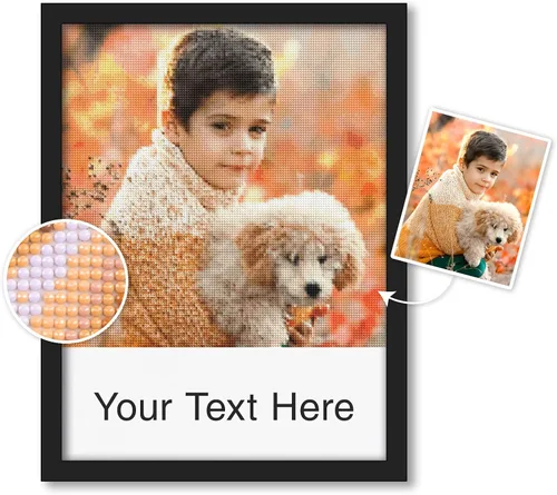 Miniatura 12 de Kits de pintura de diamantes personalizados para adultos, arte de diamantes con foto personalizada, imagen privada personalizada, decoración de A