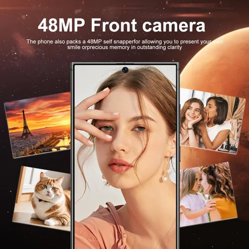 Miniatura 4 de Teléfonos celulares desbloqueados RokCokDok Smartphone Android 13 Teléfonos 8+256GB/Pantalla HD de 6.8"/Cámara 108MP+48MP/6800 mAh/Pluma incorporada