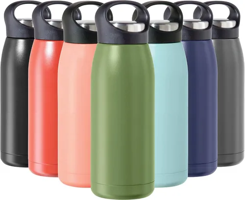 Miniatura 14 de OGGI Freestyle - Botella de agua aislada de acero inoxidable, doble pared aislada al vacío, termo de viaje, 23 onzas (23.0 fl oz), color negro