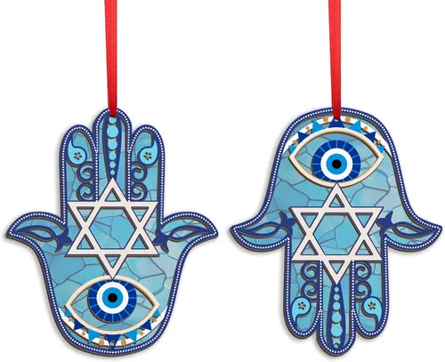 Miniatura 12 de FLAGWIX Regalos Cristianos de Navidad para Mujeres Fe - Adornos Acrílicos 2025 para Decoraciones de Árbol - Adorno de Cruz de Navidad, Regalos
