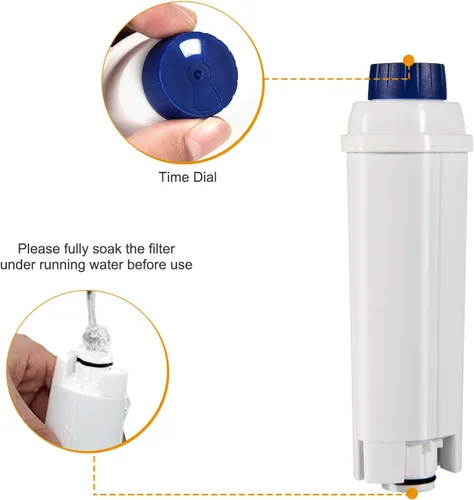 Miniatura 4 de Filtro para máquina de café Delonghi con suavizante de carbón activado, filtro de agua compatible con De'Longhi ECAM, Esam, ETAM, BCO, EC.