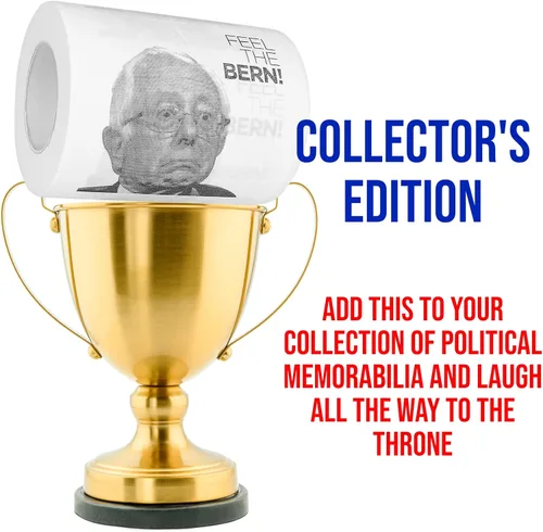 Miniatura 6 de Bernie Sanders - Papel higiénico novedoso, paquete de 3, divertido regalo político para republicanos, humor demócrata impreso por Fairly Odd