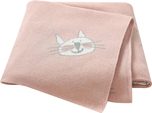 Miniatura 10 de Hadetoto Mantas de bebé para niños y niñas, mantas de algodón de punto para recién nacidos, manta de recepción de ganchillo neutro, esenciales