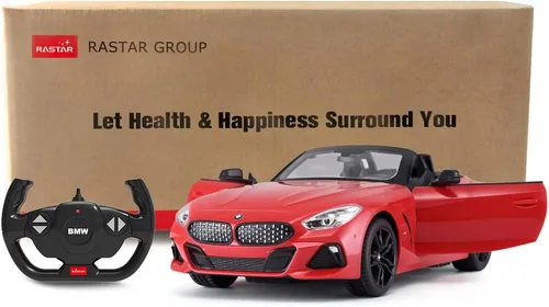 Miniatura 9 de RASTAR BMW RC Car, escala 1/14 BMW Z4 Roadster nueva versión coche de control remoto, coche de juguete convertible – rojo / 2.4 GHz