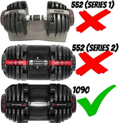 Miniatura 4 de Mango de mancuerna ajustable, repuesto para mancuernas ajustables Bowflex SelectTech 1090