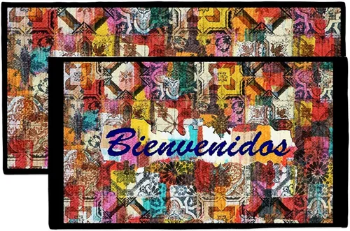 Miniatura 13 de Kashi Home Alfombra de cocina, alfombra de área impresa, piso duradero, tapete para puerta, alfombra antideslizante de granja, respaldo de látex