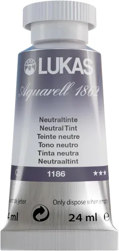 Miniatura 44 de Lukas 1862 Aquarell Artists' - Tubos de acuarela para artistas, color cian (primario), 0.8 fl oz, pintura de acuarela vibrante de grado profesional