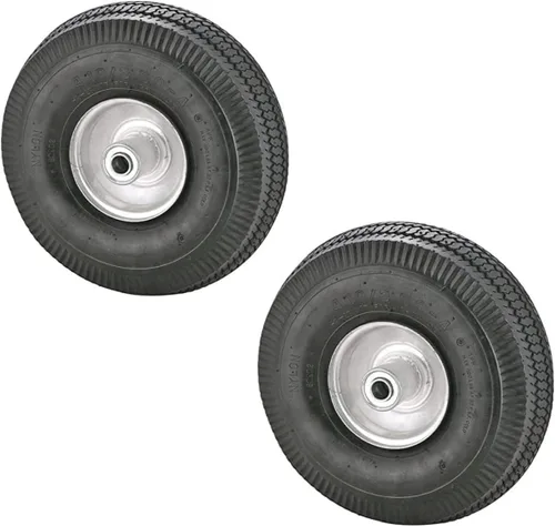 Rocky Mountain Dolly Wheel 4.10/3.50-4" - Neumático/Llanta de Repuesto Resistente para Carretilla de Mano, Carro, Carretilla, Carretilla de Jardín -