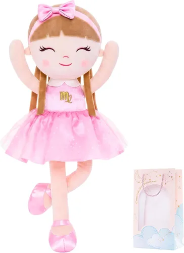 Miniatura 14 de Regalos de bebé niña muñecas de felpa constelaciones muñeca zodiaco regalo de cumpleaños 17 pulgadas Leao