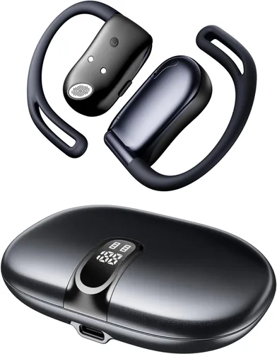 Auriculares de oreja abierta, 0.28 onzas, ligeros, de próxima generación, Bluetooth 5.4, conducción de aire, auriculares inalámbricos con graves