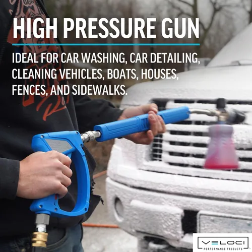 Miniatura 5 de MTM Hydro Acqualine SGS35 Pistola de Lavadora a Presión con Conexiones Rápidas de Acero Inoxidable y Giratorio Activo, Alta Presión 4000 PSI Grado
