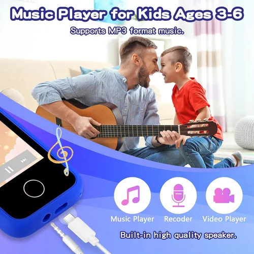 Miniatura 6 de Teléfono para Niños, Teléfono Inteligente para Niñas Pequeñas de 3 4 5 6 7 8 Años, Regalo de Cumpleaños para Niños de 3-8 Años, Teléfono de Juguete